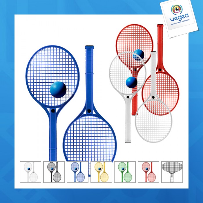 Kit de tennis personnalisable family raquettes de plage ou beach tennis