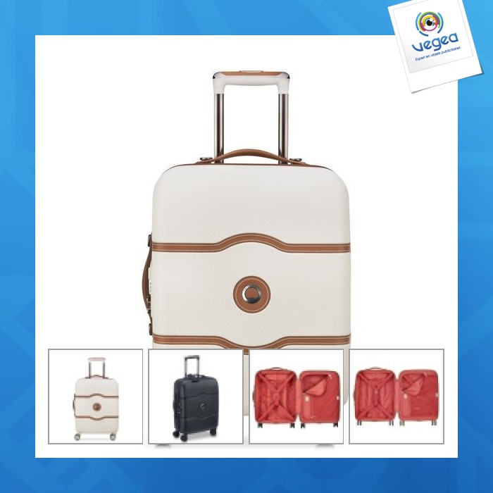 Trolley cabina 55 cm 4 ruedas rigida Delsey Toliara Bronce