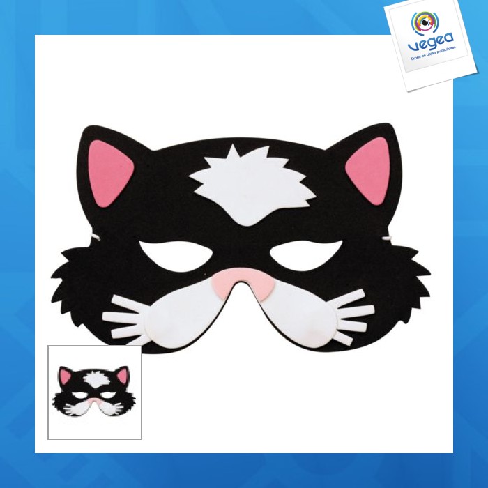 Masque enfant chat publicitaire eva Masque enfant chat publicitaire eva