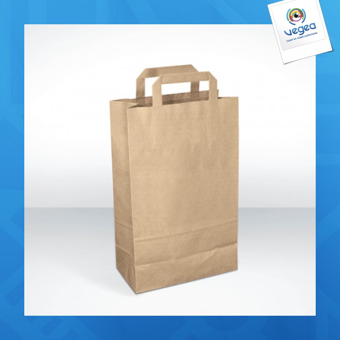 Medium - sac en papier recyclé logoté sac en papier recyclé