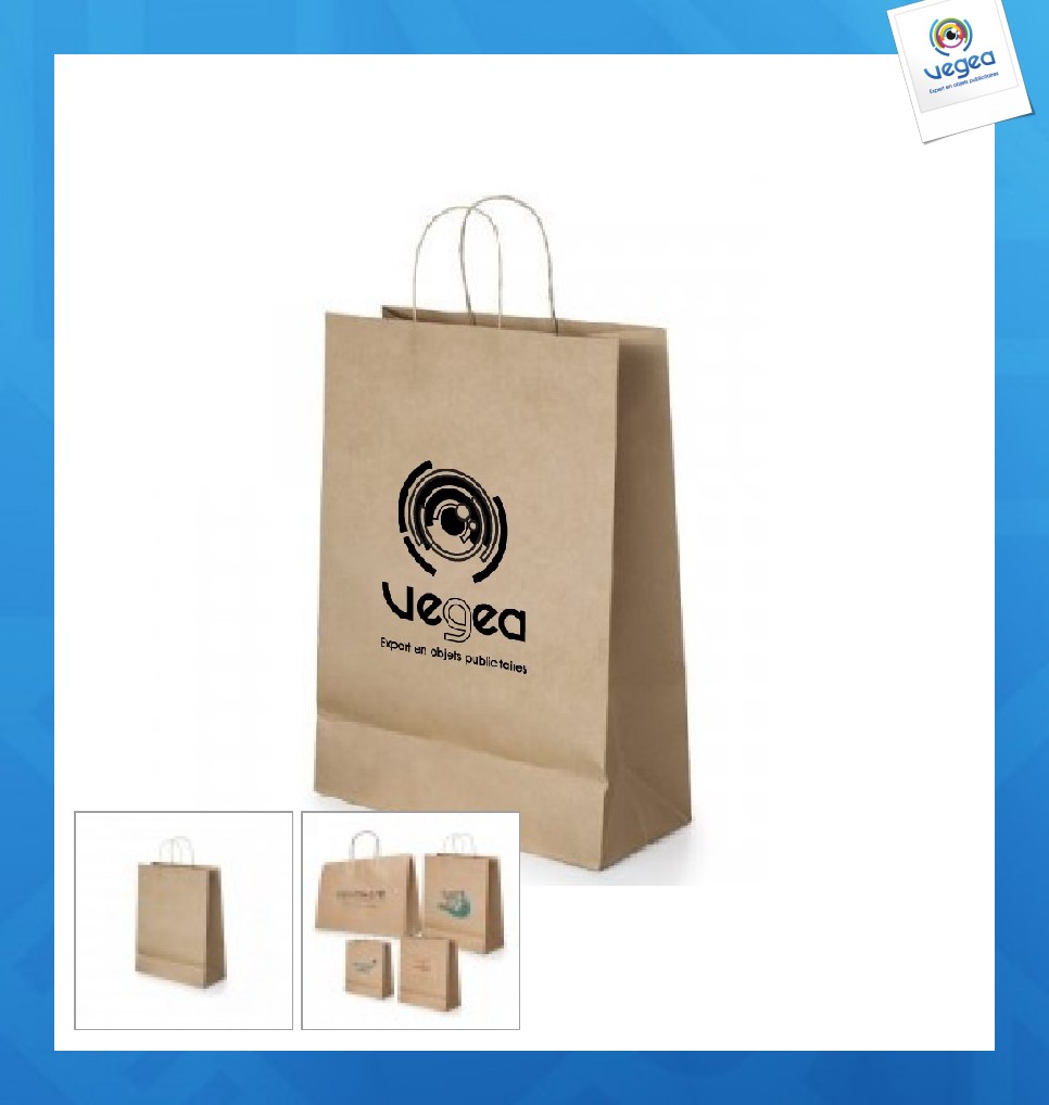 Mini bolsa de papel personalizable kraft marrón Bolsa de papel