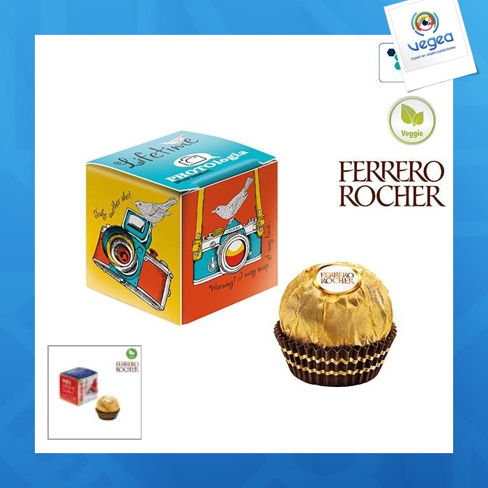 Mini-cubo publicitario con ferrero rocher Caja, caja o paquete de chocolates