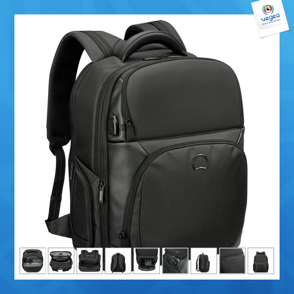 Mochila de ordenador quarterback de 17 pulgadas personalizable | Mochilas  Delsey | Delsey | Goodies