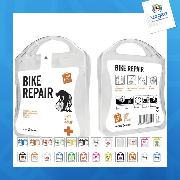 Kit de réparation de vélo, Goodies, Mykit réparation vélo personnalisable