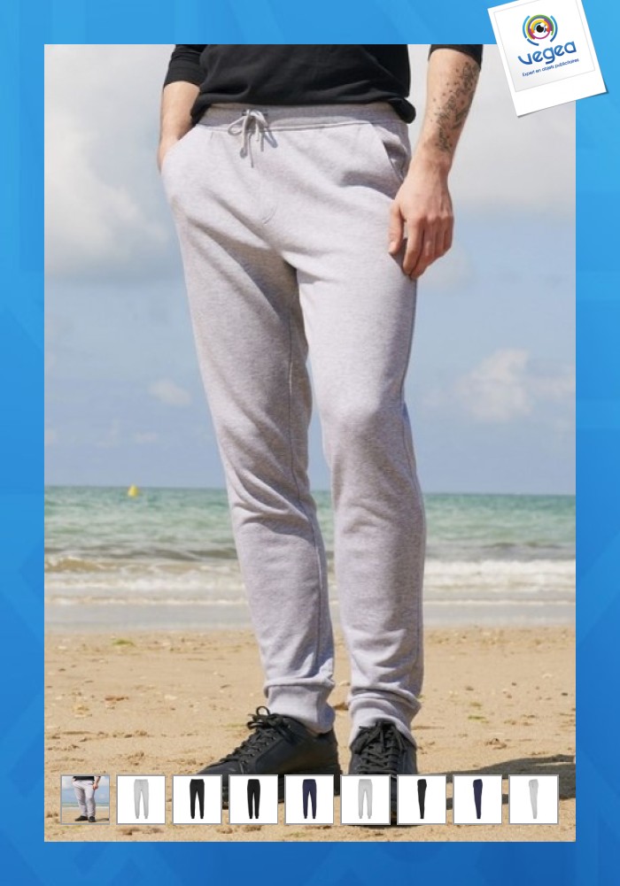 Pantalon de jogging homme gots textile divers écologique, recyclé, durable ou bio