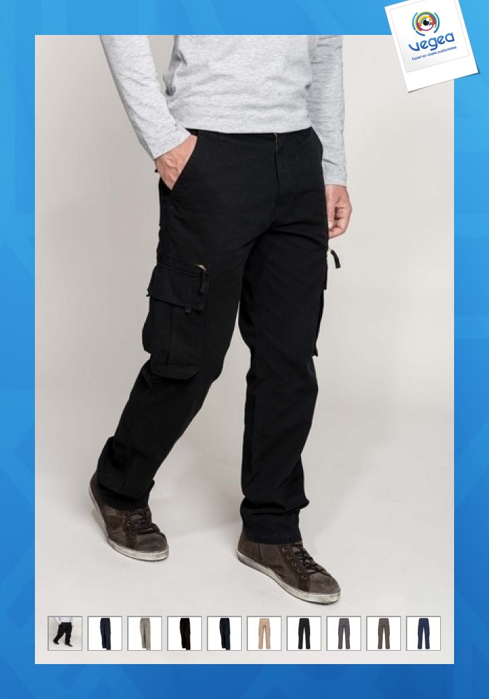 Pantalon personnalisé cargo multi-poches Pantalon