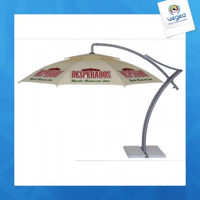 Paraguas redondo compensado personalizable | Parasoles | Muebles de jardín accesorios Objeto publicitario