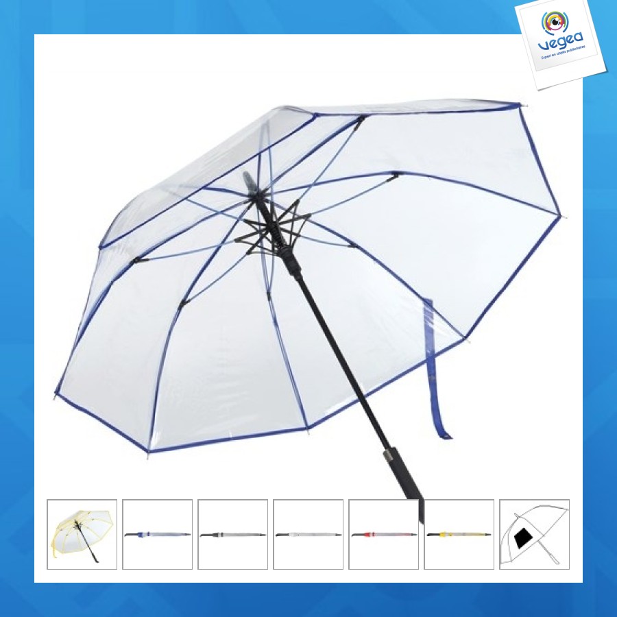 Presentar Hornear Interacción Paraguas vip transparente personalizable | Paraguas transparentes | Paraguas  | Objeto publicitario
