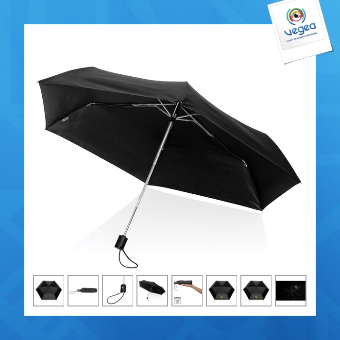 Parapluie personnalisable 20.5 ultra léger et auto Swiss Peak rPET