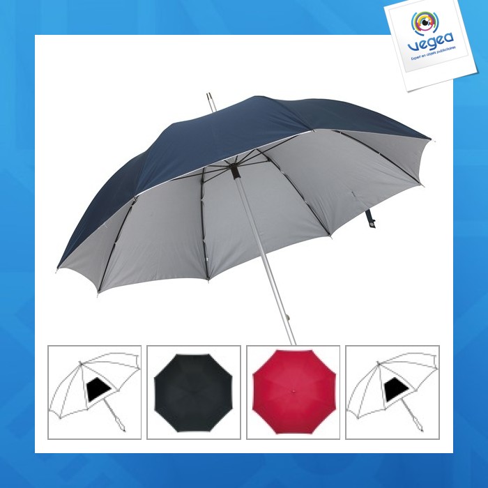 Parapluie publicitaire en alu/fibre de verre parapluie standard