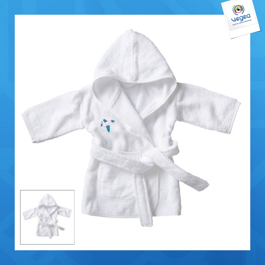 Cadeau D Entreprise Peignoir Publicitaire Pour Bebe Peignoirs Vetements Et Textile Eponge Objet Publicitaire