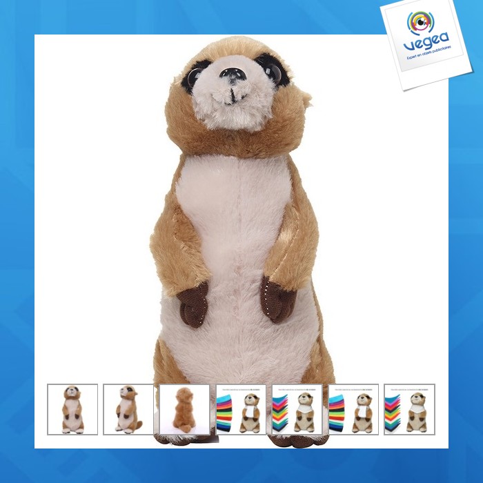 Peluche publicitaire suricate - mbw Peluche publicitaire suricate - mbw