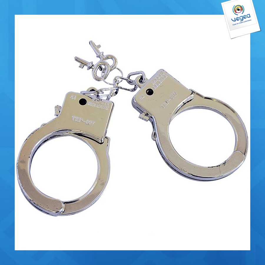Plastic handcuffs party and disguise accessory