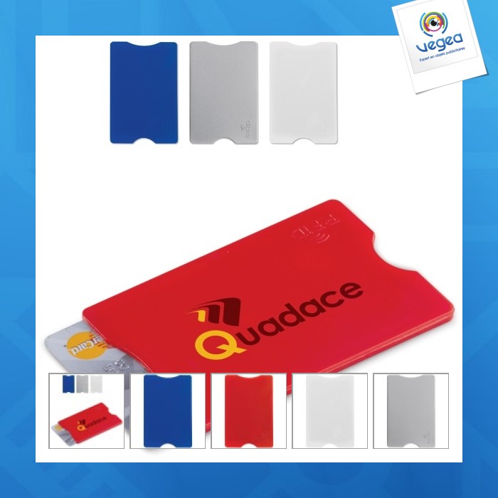 Etui et porte-cartes anti-RFID, Cadeau d'entreprise, Porte-cartes anti-clonage  (étui en dur) personnalisable