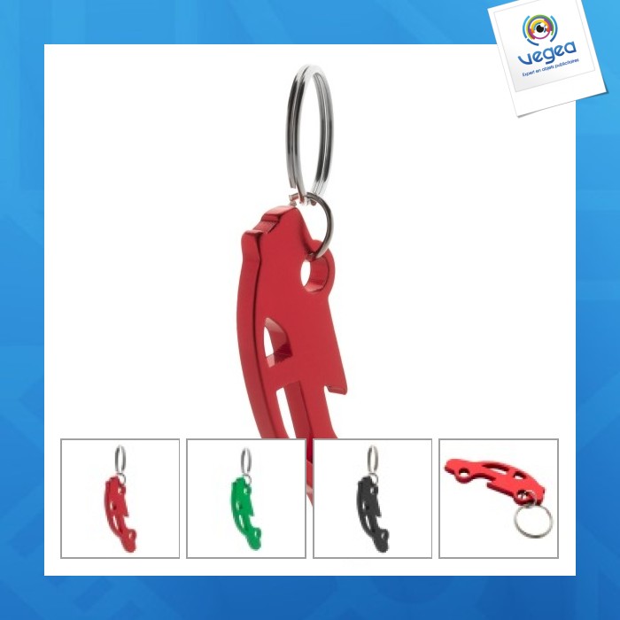 Porte-clés Décapsuleur 2 Pièces - Alliage Aluminium Et Acier, Design Robust Avec Mousqueton - Cadeau Homme Femme Pour Père, Mari, Ami (Noir Et Argent)