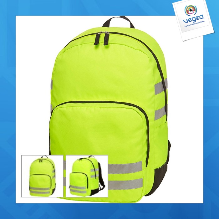 backpack with reflective material