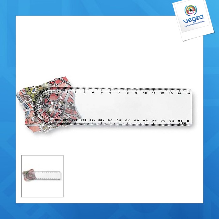 Règle transparente avec loupe personnalisable Règle transparente avec loupe personnalisable