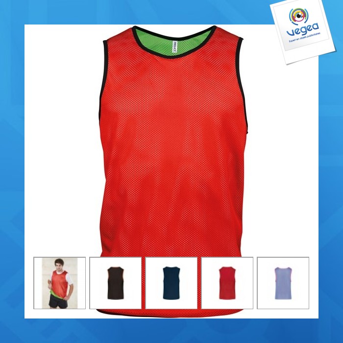 Reversible multisport chasuble for adults and children