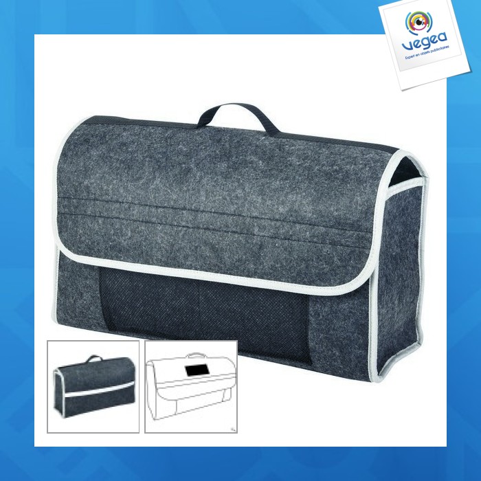 Sac de coffre Toolbag taille XXL, sac de rangement pour voiture gris  57x16x21cm, Sacs de coffre, Sacs et organiseur, Confort & accessoires