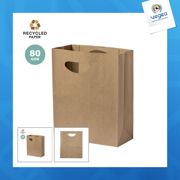 Sac en papier personnalisé recyclé 80g/m2 sac en papier