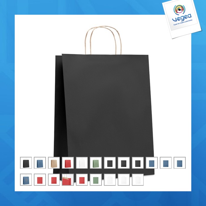 Sac en papier publicitaire grand format 90 gr/m²