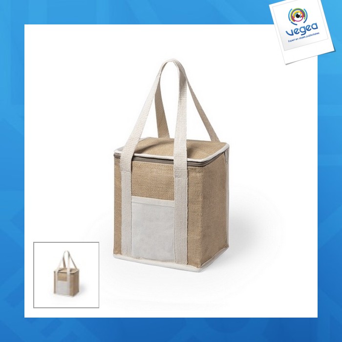 Sac isotherme publicitaire jute sac isotherme 