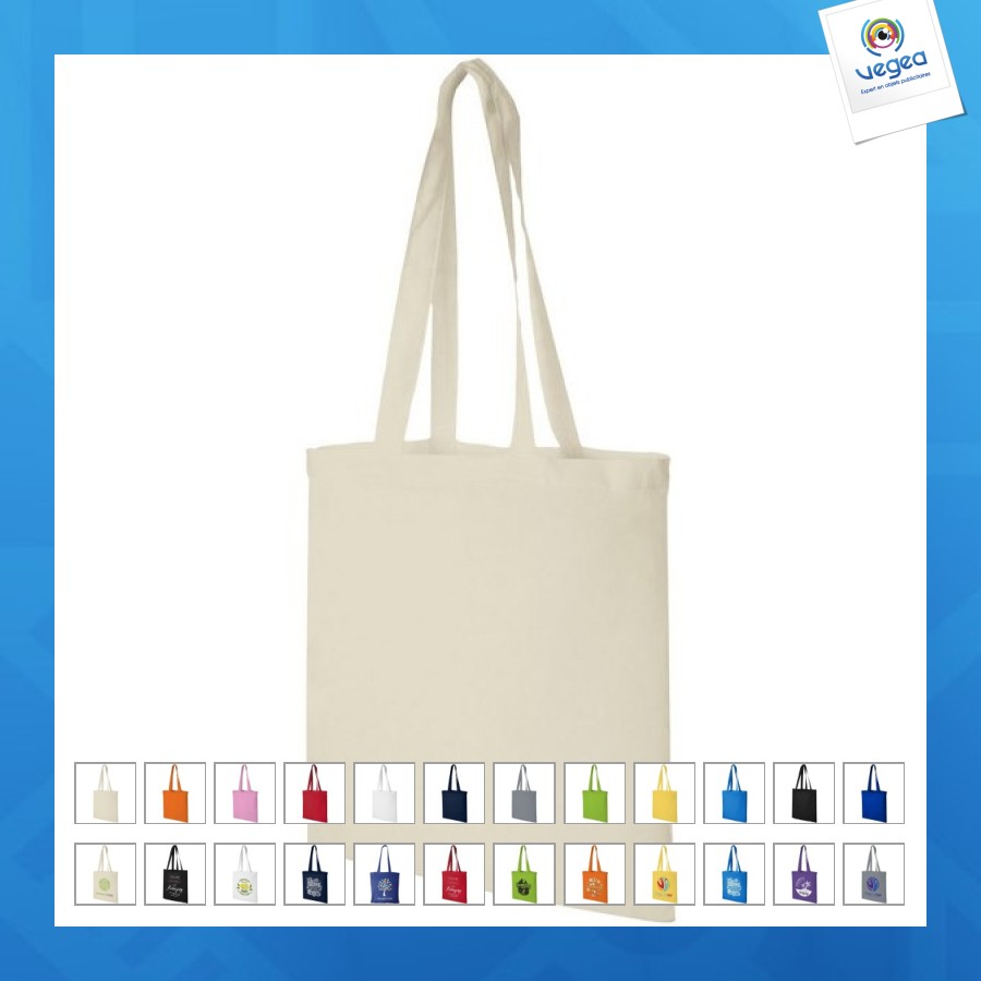 Sac shopping coton 140 gr/m² Tote bag