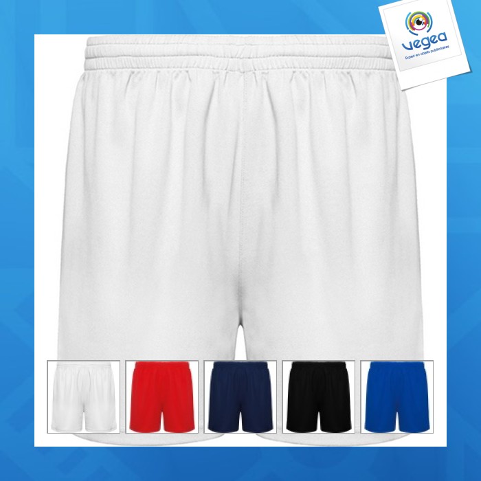 Short de sport sans slip intérieur, ceinture élastique avec cordon de serrage player (tailles enfants) Short de sport sans slip intérieur, ceinture élastique avec cordon de serrage player (tailles enfants)