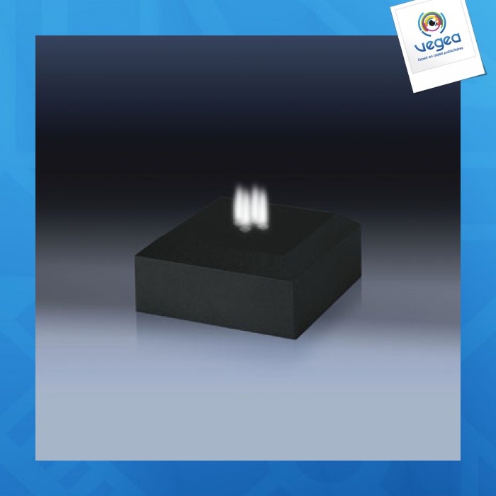 3 Socles Lumineux LED En Bois 30cm | Support Présentation Pour Plaques Acrylique, Cristal Ou Résine - USB