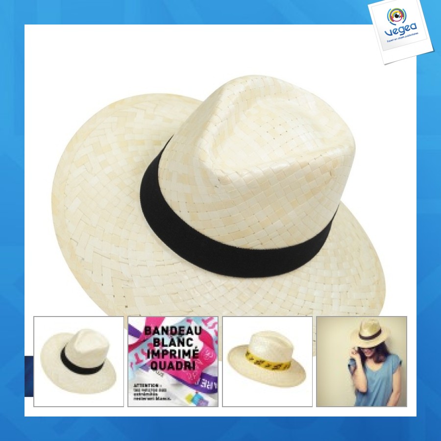 Straw hat of the panama type straw hat
