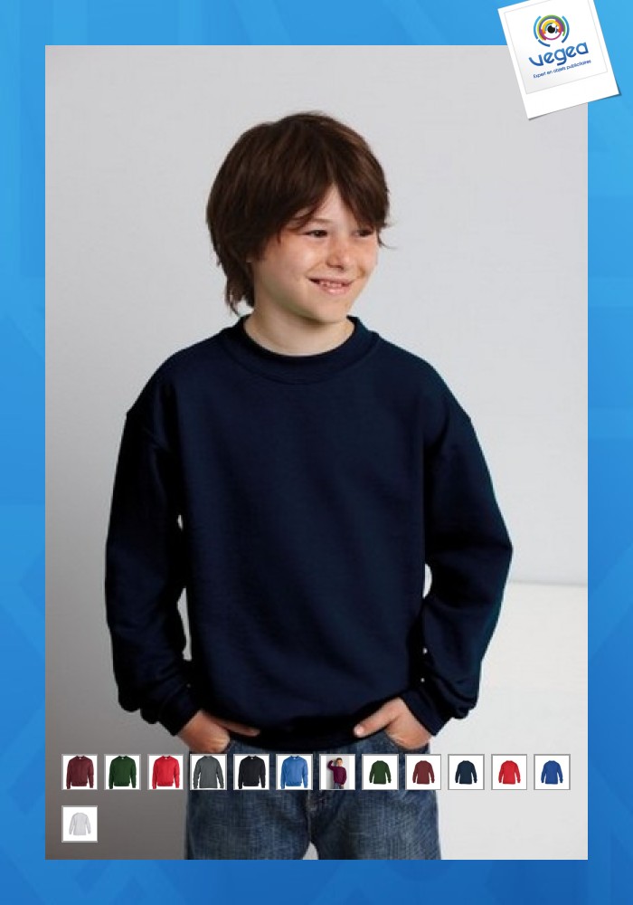 Sudadera de cuello redondo para niños de gildan personalizable | Sudaderas  para niños | Niños | Goodies