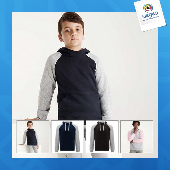 Sweat-shirt bi couleur unisexe badet (tailles enfants) Sweat-shirt bi couleur unisexe badet (tailles enfants)