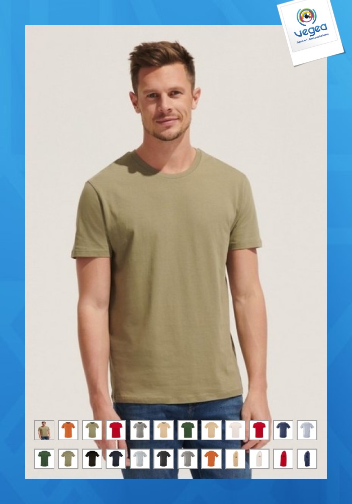 T-shirt personnalisé classique en coton bio 150g milo T-shirt en coton bio
