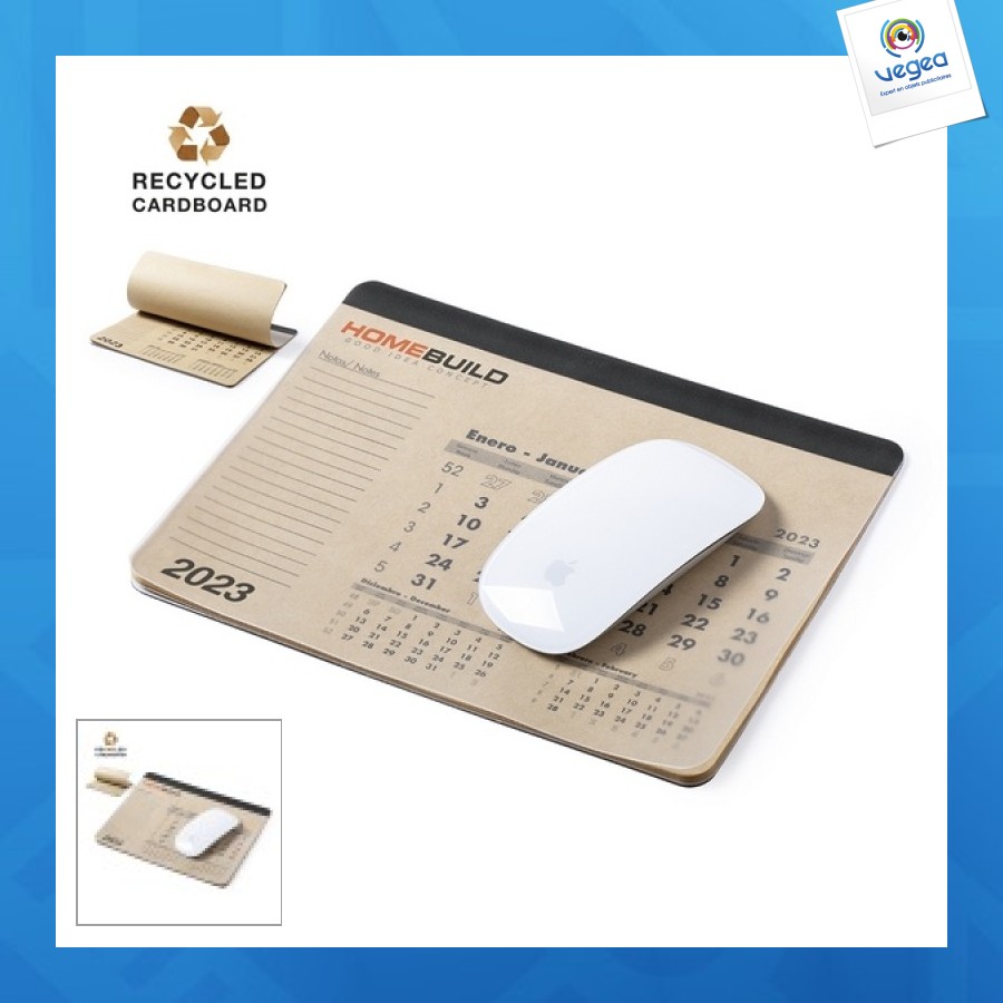 Tapis de souris et calendrier publicitaire