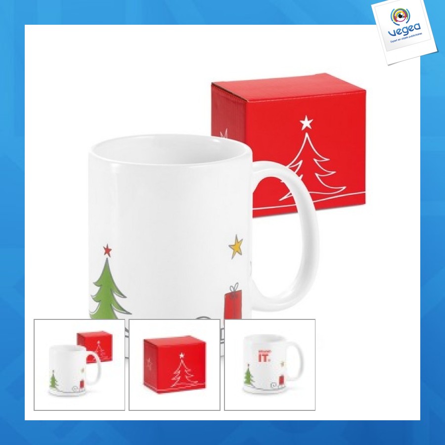 Tasse de noël traîneau Tasse de noël traîneau