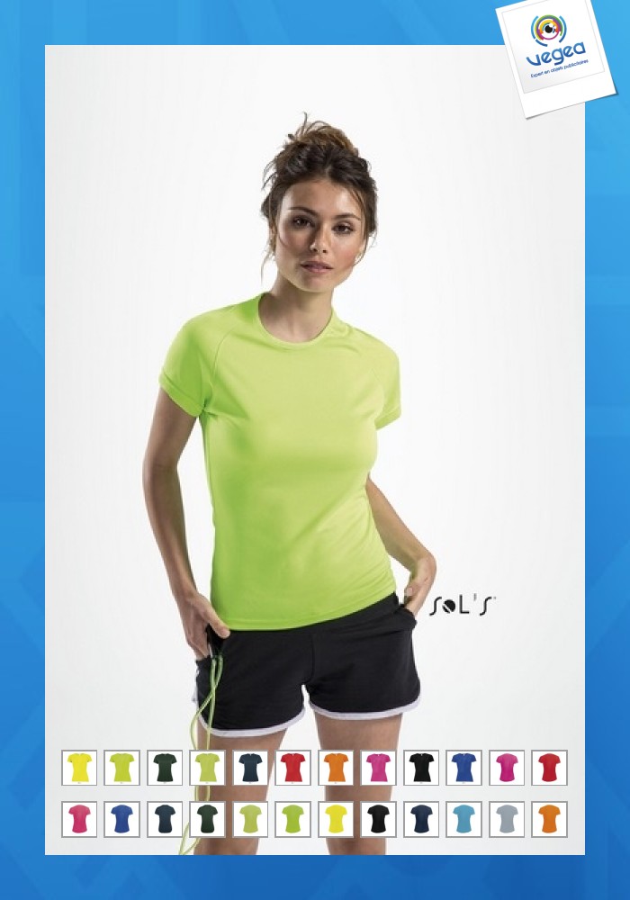 Tee-shirt femme manches raglan sporty women - couleur
