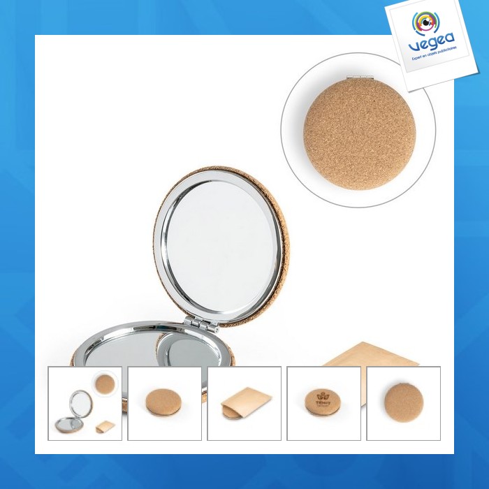 Tilbury. miroir de poche double faces