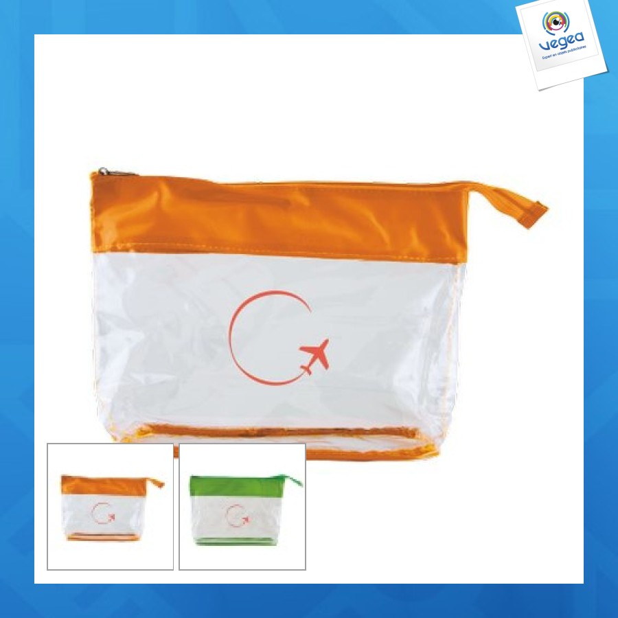 Trousse de toilette transparente