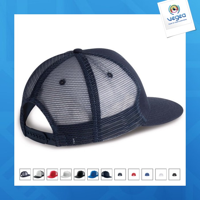 Trucker cap / flat hexagonal visor